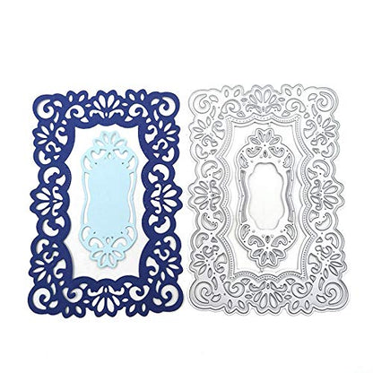 Lace Flowers Background Frame Cutting Dies
