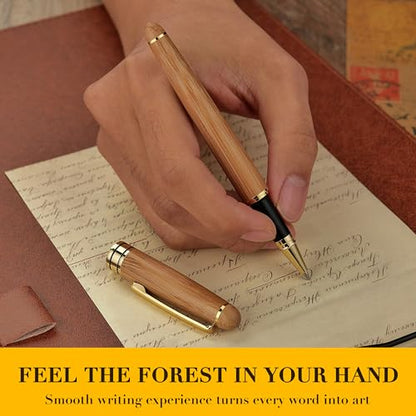 Luxury Wood Ballpoint Pen Writing Set