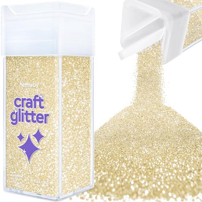 Craft Glitter Shaker Champagne Gold 130g Microfine (4.6 Ounce)