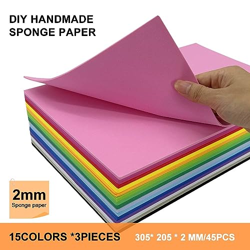 45 Pack EVA Foam Sheets (45 Count)