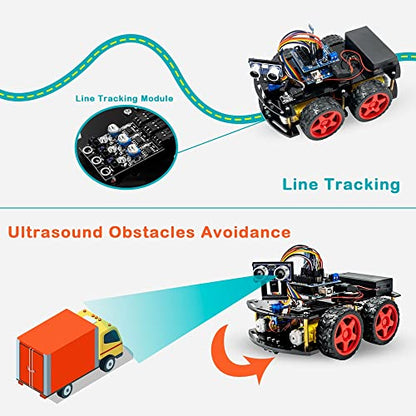 Smart Robot Car R3 Project Kit Compatible with Arduino IDE