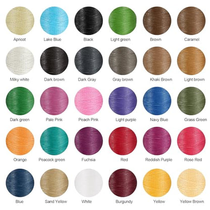 Flat Leather Sewing Waxed Thread