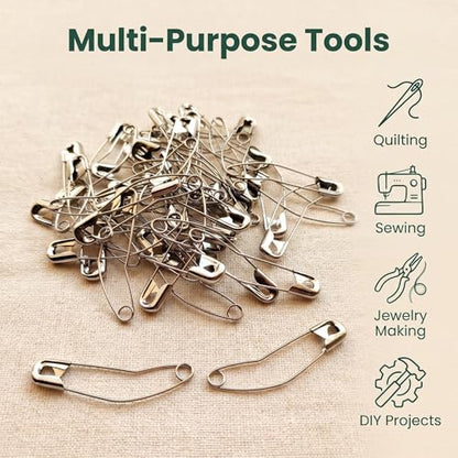 Curved Safety Pins (50 Count)