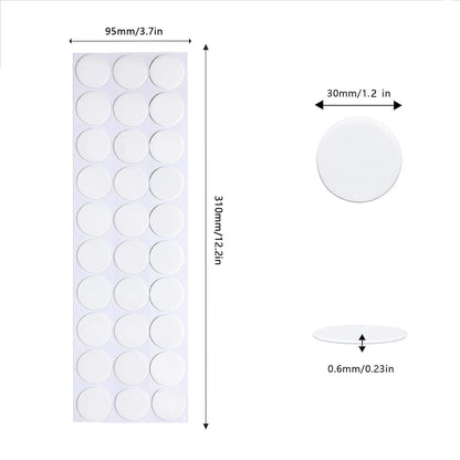 Adhesive Stick dots Two-Sided Sided Mounting Putty Stick Tack for Wall Hanging Crafts Balloons Festival Party Decorations,Clean Removable(1.2"*1.2"-150)