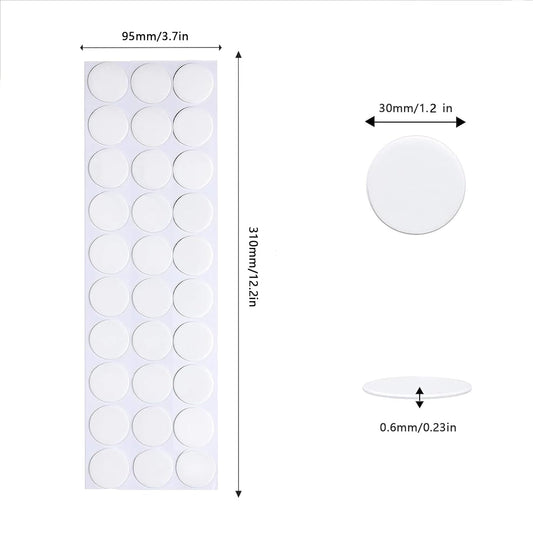 Adhesive Stick dots Two-Sided Sided Mounting Putty Stick Tack for Wall Hanging Crafts Balloons Festival Party Decorations,Clean Removable(1.2"*1.2"-150)