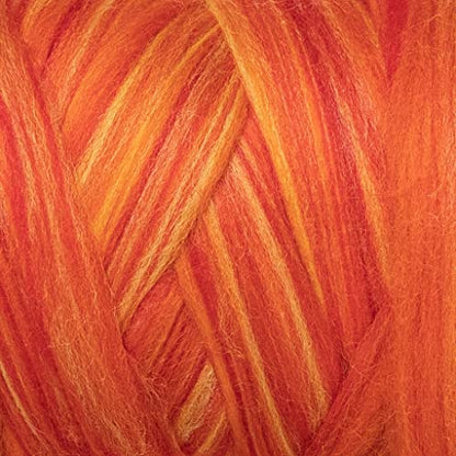 Multi Colored Natural Wool roving