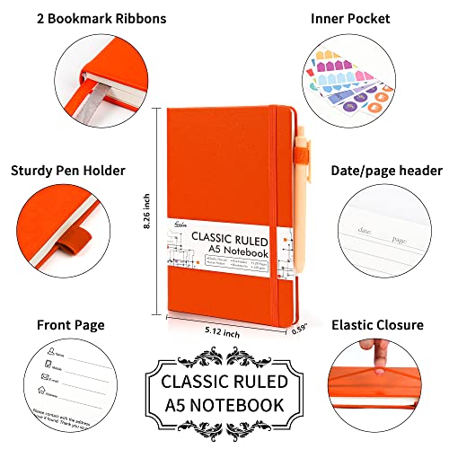 5 Pack Journal Notebook Bulk for School (5 Count)