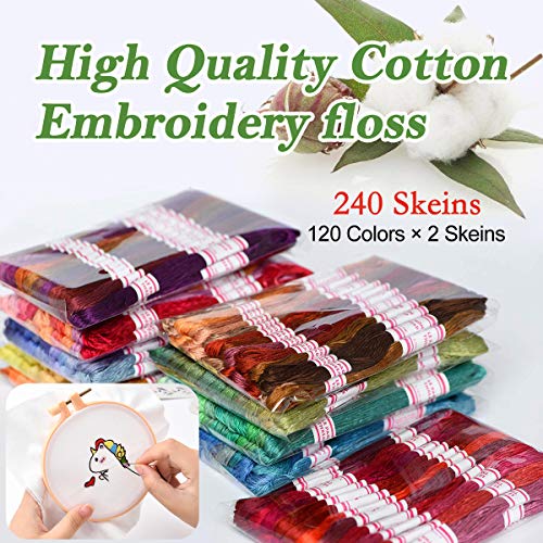Embroidery Floss 240 skeins 100% Egyptian Long (6300 Foot)