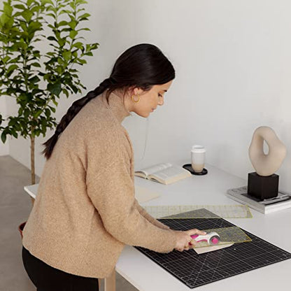 Cutting Mat A2 Black & Taupe