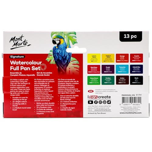 Watercolor Set Full Pan Signature 13pc in Tin (12 Count)