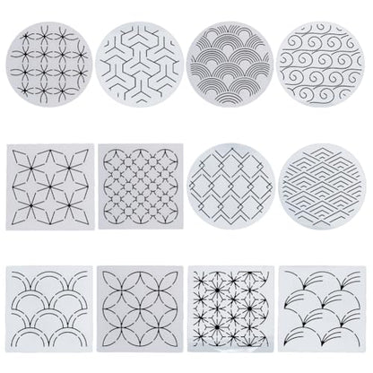 Sashiko Stencils (12 Count)