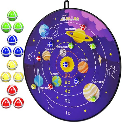 29" Large Dart Board for Kids (12 Count)