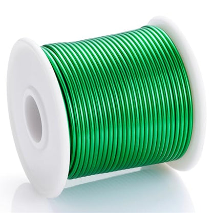12 Gauge Green Aluminum Craft Wire (105 Foot)