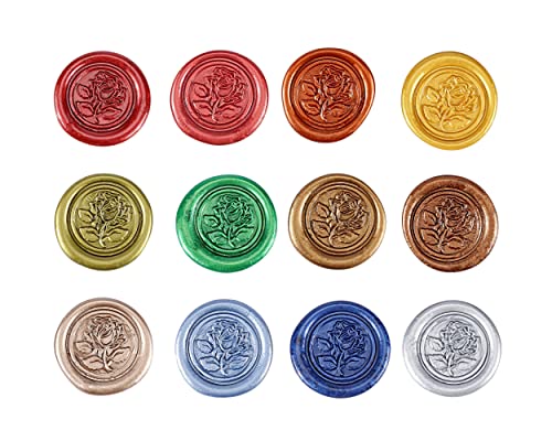 12Pcs Sealing Wax Sticks for Wax Seal Stamp (12 Count)