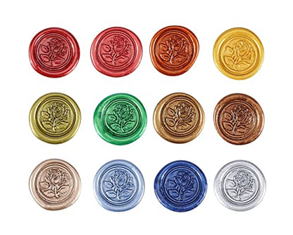 12Pcs Sealing Wax Sticks for Wax Seal Stamp (12 Count)