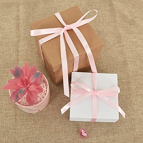 100yds 3 8 Inch Pink Satin Ribbon for Craft Gifts Wrapping