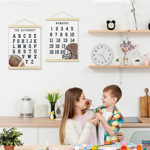 Numbers alphabet poster for Nursery Toddlers (2 Count)