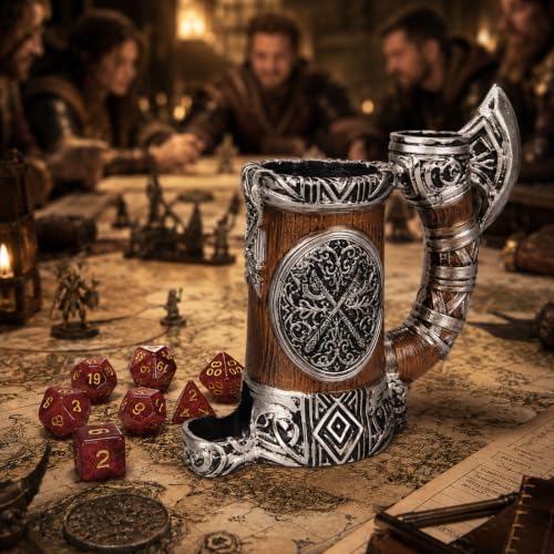 DND Dice Tower Mug Dice Roller Tower with 7 PCS Dice Set