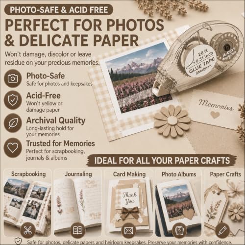 Glue Tape Roller (8 Count)