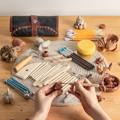 48PCS Pottery Tools for Sculpting