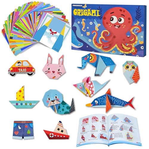 Origami Kit for Kids Ages 5 (116 Sheets)