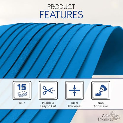 Blue EVA Foam Sheets for Crafts