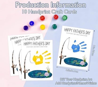 I Caught The Best Dad Ever Handprint Craft DIY Kit