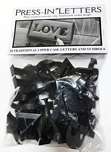 Press in Letters Stone Concrete Stamps (28 Count)