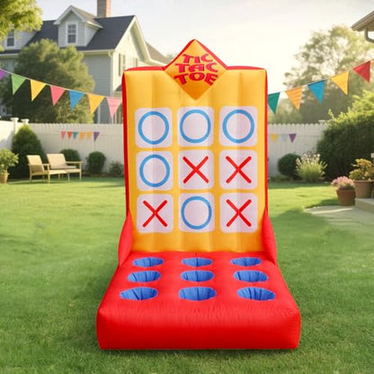 Inflatable Ball Toss Carnival Game with Built (10 Count)