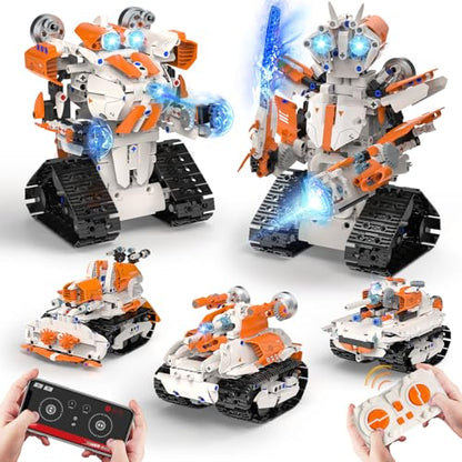 5in1 STEM Robot Building Toys for Kids (689 Count)