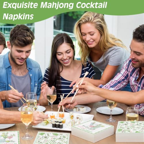 200 Pieces Mahjong Cocktail Napkins 2 (200 Count)