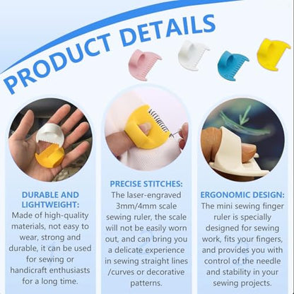 2mm 6mm Seam Guide for Hand Sewing Edge Lockranding Tool 5 PCS Set for Leather (5 Count)