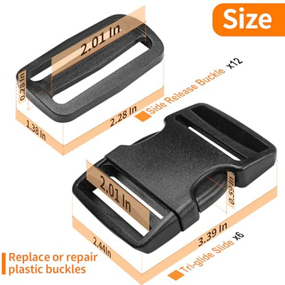 2" Heavy Duty Buckle & Straps Set