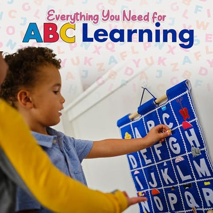 Pink ABC Felt Wall Hanging Chart