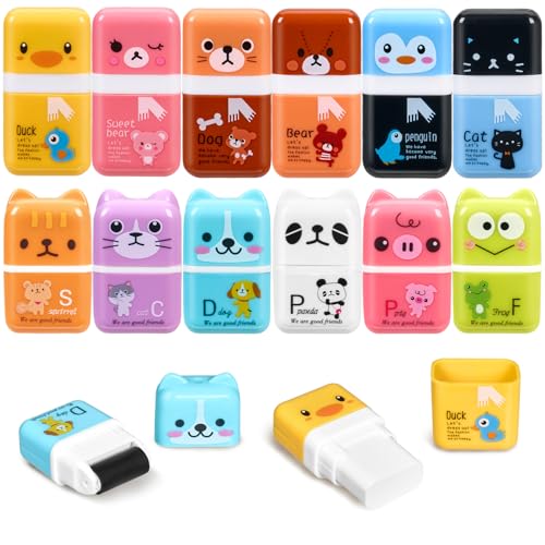12 Pack Pencil Erasers (12 Count)