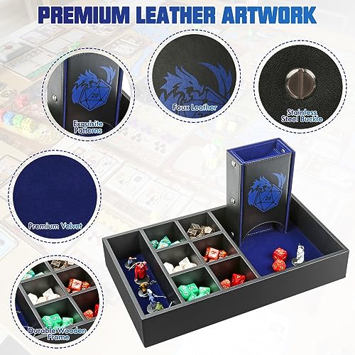 DND Dice Tray & Tower Storage Box