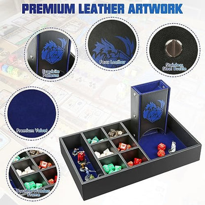DND Dice Tray & Tower Storage Box