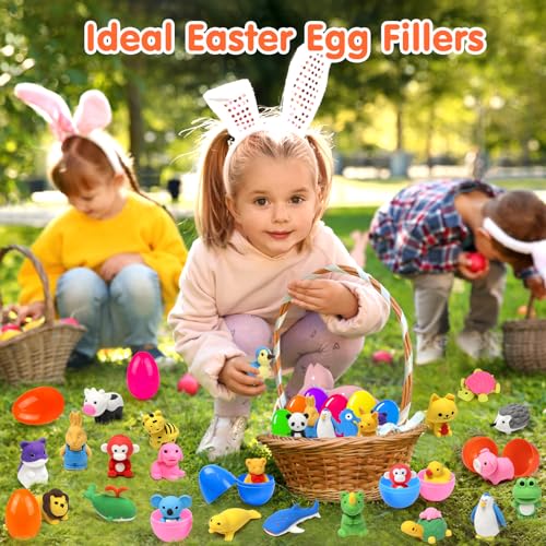 150 Pcs 3D Animal Erasers Desk Pets (150 Count)