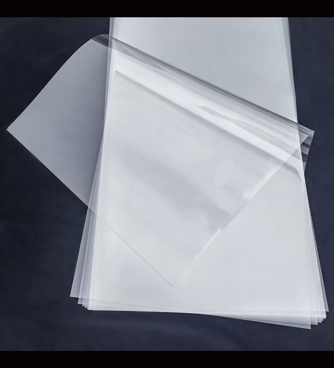 Transparent Blank Mylar Stencil Sheets for Cutting, 24" x 24" 10 mil/0.25mm Thick 5 Sheets.Gift, Acetate Template Material, Craft Plastic Sheets (24×24” /10 mil)