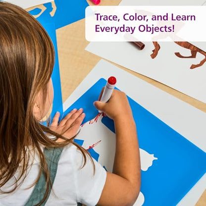 Large Washable Plastic Everyday Objects Stencils