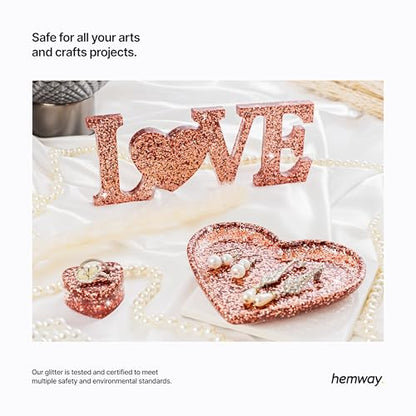 Resin Glitter Rose Gold 100g Chunky Polyurethane & Epoxy Glitter (3.5274 Ounce)
