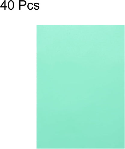 MECCANIXITY Colored Vellum Paper, 40 Sheet Sky Blue Transparency 11.7 x 8.2 Printable Vellum Paper, Translucent Vellum Sheets for Printing Wedding Invitations, Ink Jet Laser Printer