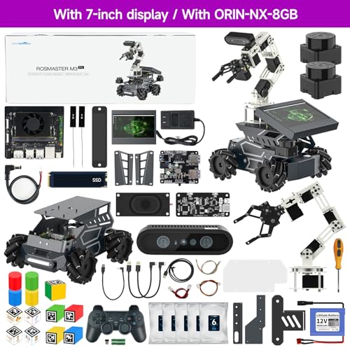 Orin NX 8GB ROS2 Robot 6DOF Arm Mecanum Wheel Support Multimodal AI Large Model