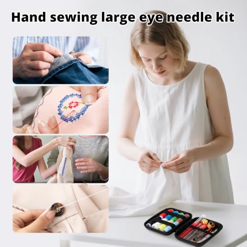 68 Pcs Big Eye Sewing Needles Kit (50 Count)