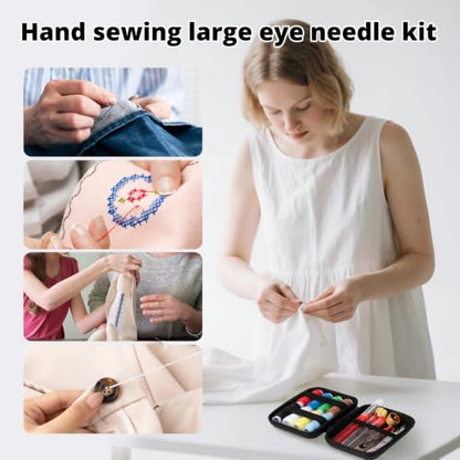 68 Pcs Big Eye Sewing Needles Kit (50 Count)