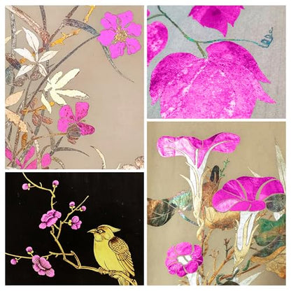 Gold Leaf Sheets Hot Pink 100 PCS