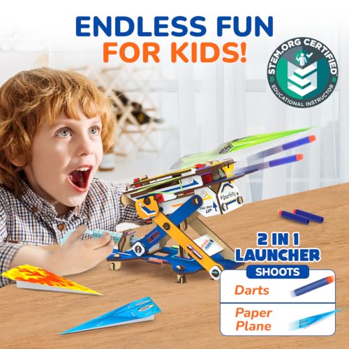 2in1 Hydraulic Aeroplane & Dart Launcher for Kids 6