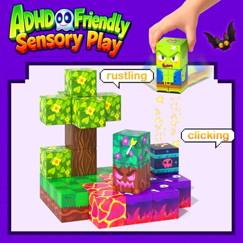 150PCS 0.8" Magnetic Building Blocks Creative Fun for Boys Girls Ages 3+ (150 Count)