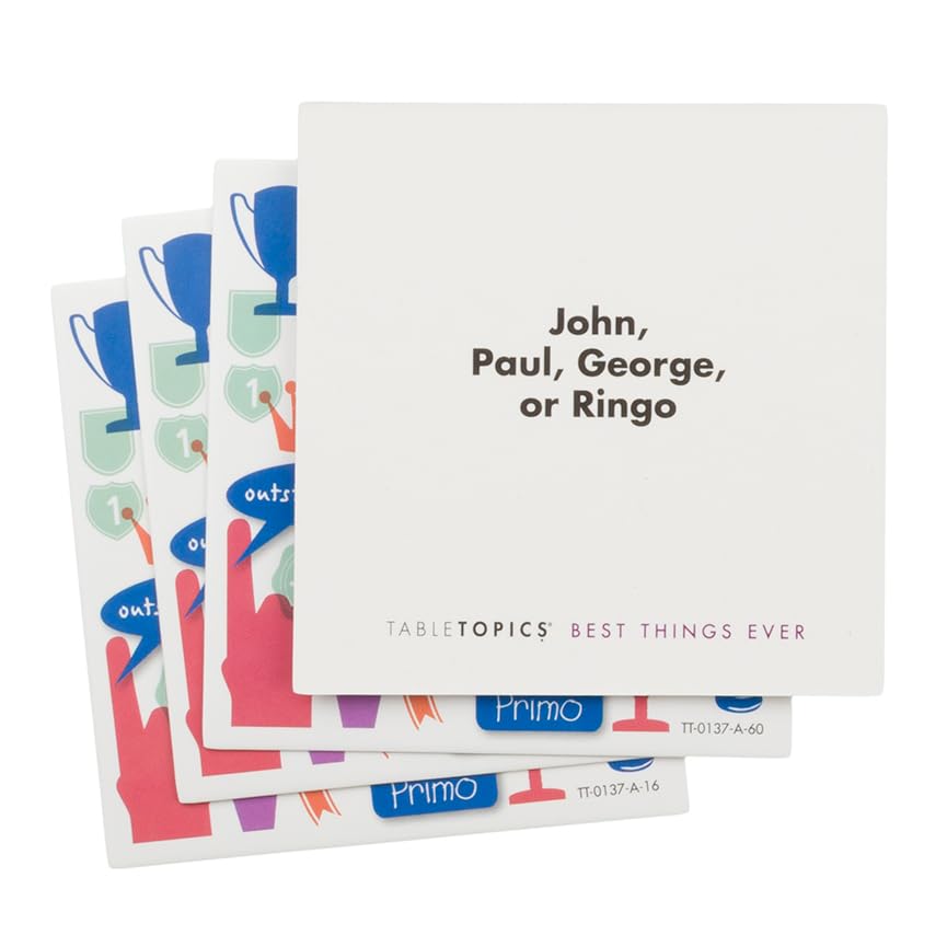 Best Things Ever Question Card Game