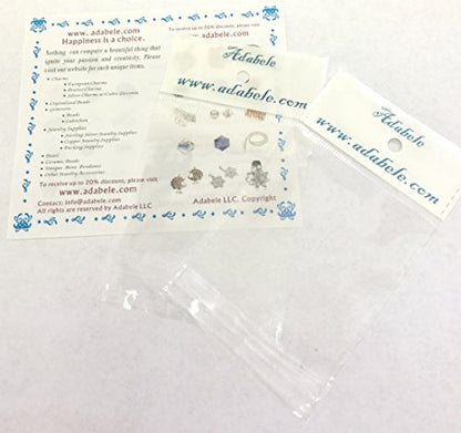 50pcs Adabele Real Sterling Silver Ball Head Pins 30mm (50 Count)